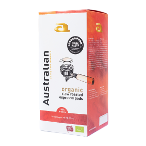 Australian Dark Roast - Bio, 18 E.S.E Servings