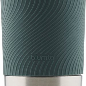 Blumtal Thermosbeker Classic - Lekvrij, BPA-Vrij en Vaatwasserbestendig - Hoge Kwaliteit Thermosfles met Quick-Press Sluiting - Travel Mug 350 ml - Donkergroen