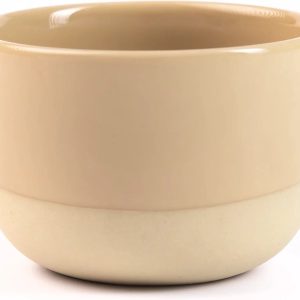 Cappuccino kopje - Half Glazed - Sand Yellow - Handgemaakt - Keramiek - Koffiekopjes - Espressomachine - Barista Essentials