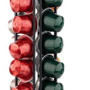 Capsulehouder - Nespresso - Cuphouder - Voor 40 cups -Koffiecups houder - Zwart - 360° draaibaar