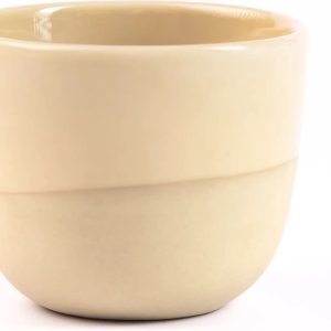 Espresso kopje - Half Glazed - Sand Yellow - Handgemaakt - Keramiek - Koffiekopjes - Espressomachine - Barista Essentials