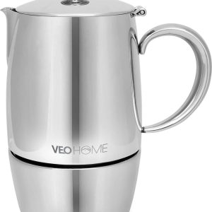 Espressomaker VeoHome 300ml RVS - Percolator inductie - Moka pot 5 kops - Robuuste, Compatibel met Alle Kookplaten