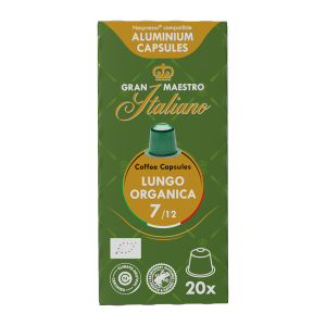 Gran Maestro Italiano Lungo Organica - Bio, 20 koffiecups