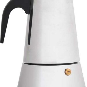Kinvara Percolator Italiaans koffiezetapparaat - staal - zilver - 6kopjes - Koffiezetter