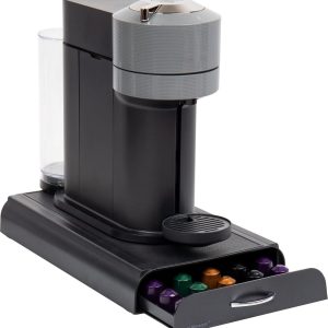 Koffiepadlade Compatibel met Nespresso-capsule, 9,21 x 15,94 x 2,36, zwart