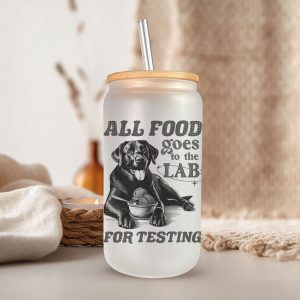 Labrador Glazen Drinkbeker met Glazen Rietje en Deksel - Bubble Tea - Koffiebeker - Koffieglas - Koffie glas - 500ml ijskoffie beker - Koffie beker - Mason Jar - Boba - Theebeker - Thee beker - Glazen Drinkbeker - Ijskoffie glas - Huisdier Cadeau