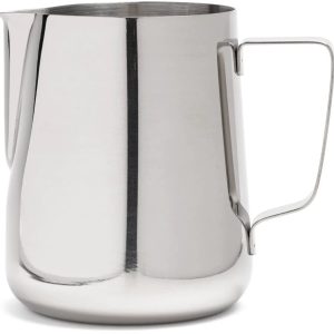 Melkkannetje Opschuim - Essentials - Zilver, 350ml - RVS - Melkopschuimkan - Melkkan - Espressomachine - Barista Essentials