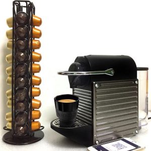 TDR-Draaibare capsulehouder - Geschikt voor Nespresso en compatible Capsules - 40 stuks zwart