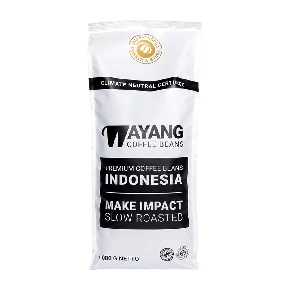 Wayang Coffee Beans Donker & Sterk - Koffiebonen 1 KG