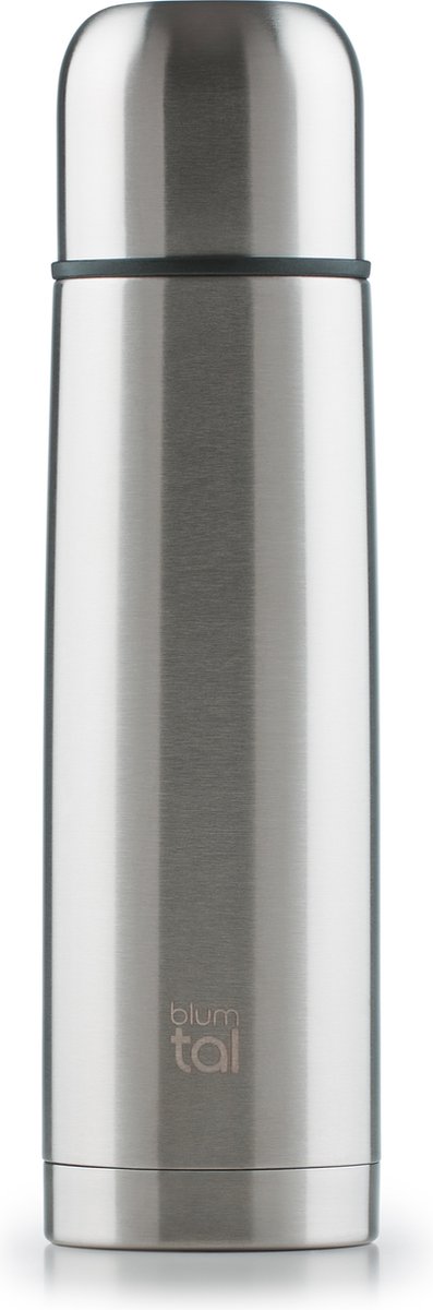 Blumtal Thermosfles - Lekvrije thermosfles met drinkbeker voor onderweg - Isolerende Thermoskan - Roestvrij staal - 1000ml - RVS