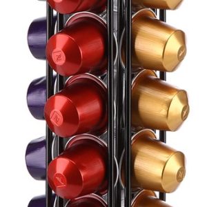 Behave Capsulehouder - 360° Draaibaar - Cuphouder - Zwart - Geschikt voor 40 Nespresso capsules