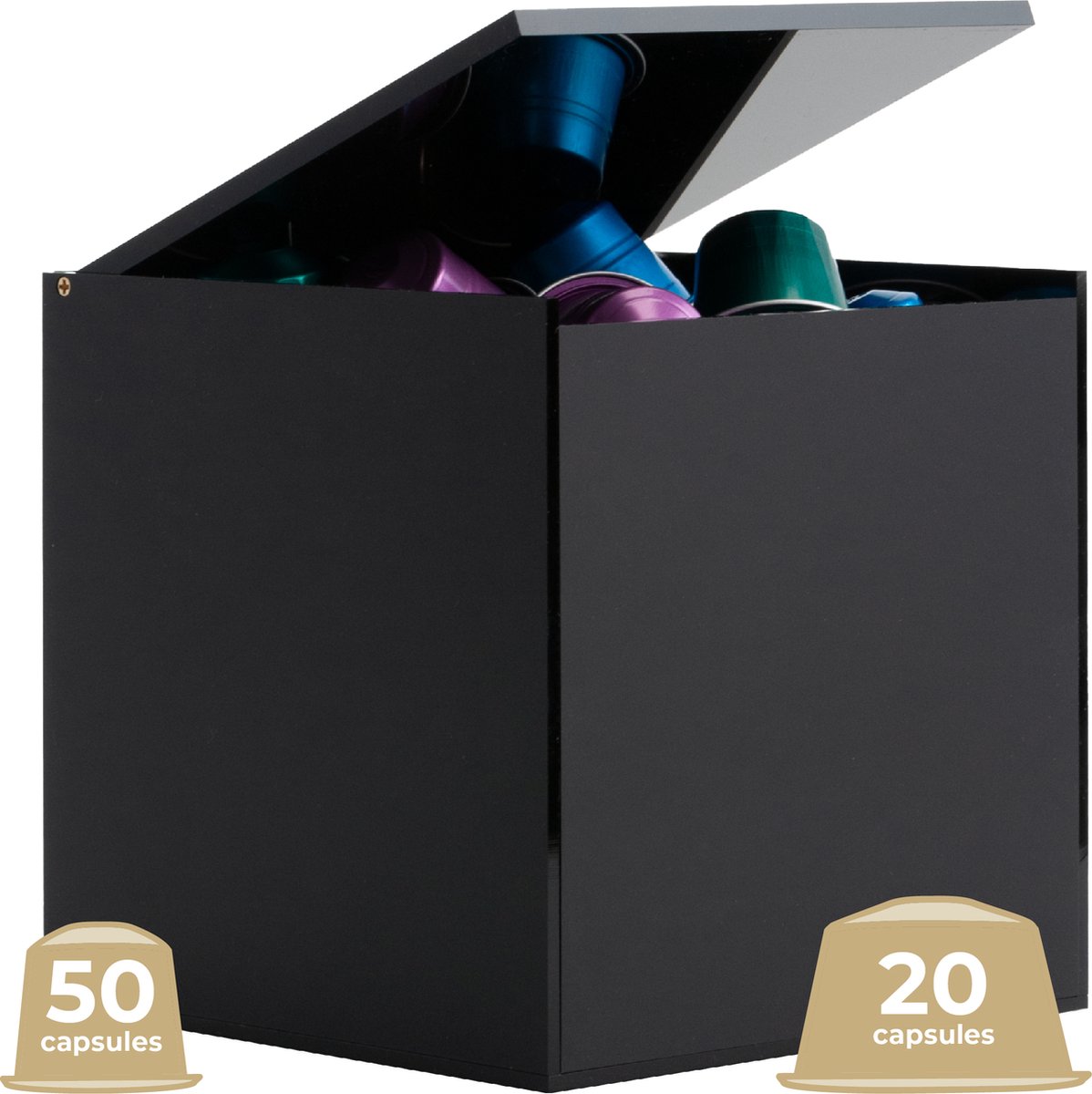 Goedewaere Capsulehouder - Koffiecups Houder - Geschikt voor o.a. Nespresso en Dolce Gusto - Multifunctioneel - Keuken organizers