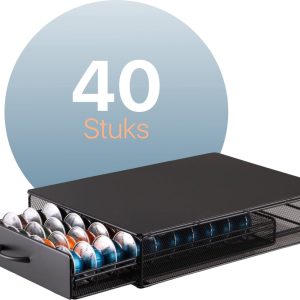 LaCardia Capsulehouder - geschikt voor Vertuo cups - met lade - alleen geschikt voor Vertuo cups - voor 40 cups