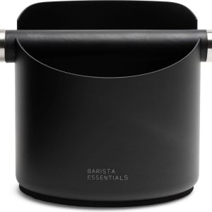 Uitklopbak RVS - 14cm, Zwart - RVS - Knockbox - Afklopbak Koffie - Afklopbak - Espressomachine - Barista Essentials