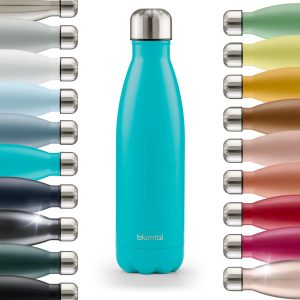 Blumtal Thermosfles - Met dubbele wand - Thermosbeker Koffie, Thee en Koele dranken - Travel Mug - Petrol - 1000 ML