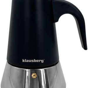 Klausberg Espressokoffiezetapparaat KB-7845 - 6 Kopjes - RVS - Geschikt voor Inductie - Espresso Maker - 300ml - Percolator