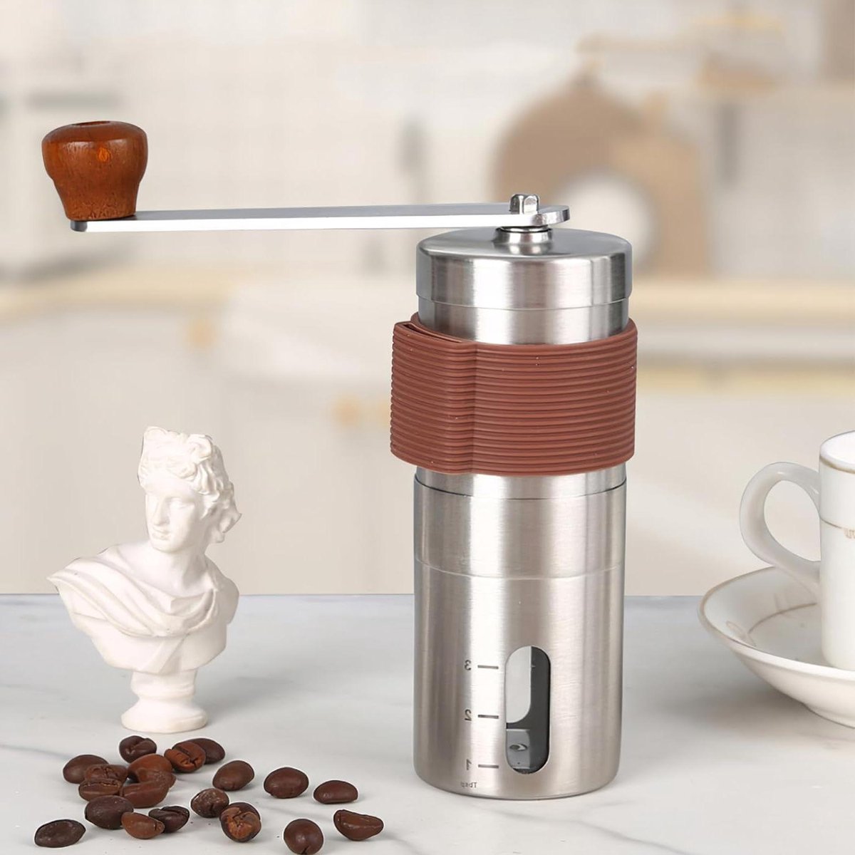 Koffiemolen Handmatige draagbare koffiemolen - keramische molen voor espresso en French Press
