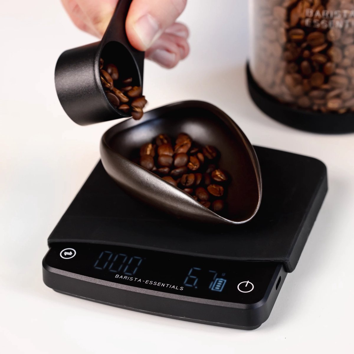 Koffie weegschaal met Auto Timer - 0,1 Gram Precisie - Barista Weegschaal - Espressomachine - Barista Essentials