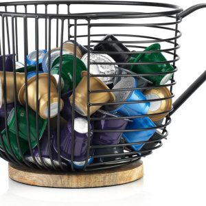 BOTC Universeel Capsulehouder - Koffiecups houder - Geschikt voor 100+ Nespresso Pods - Zwart