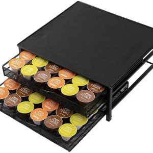 Geschikt voor Dolce Gusto Capsulehouders - Koffiecups Houder met 2 Lades - 72 Dolce Gusto Cups Capsulehouder - Antislip & Trilling Dempend