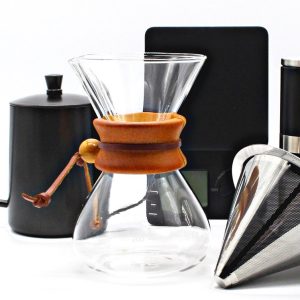 House of Husk Slow Coffee Set - 0.4L - Filter Koffie Set met Koffiemolen en Weegschaal - Coffeemaker - Gooseneck Ketel - Cafetière - Pour Over