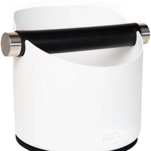 Uitklopbak RVS - 11cm, Wit - RVS - Knockbox - Afklopbak Koffie - Afklopbak - Espressomachine - Barista Essentials