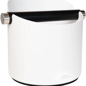 Uitklopbak RVS - 14cm, Wit - RVS - Knockbox - Afklopbak Koffie - Afklopbak - Espressomachine - Barista Essentials