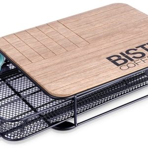 Koffiecapsulehouder Metaal Zwart BISTRO 30,5x24x6,5 cm - Capsulehouder - Koffiecups Houder - voor Koffie - Capsules