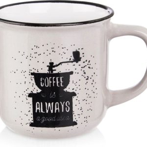 Koffiemok Keramiek 370 ml - Koffiekopje - Mok - Beker - Koffiebeker - Theebeker