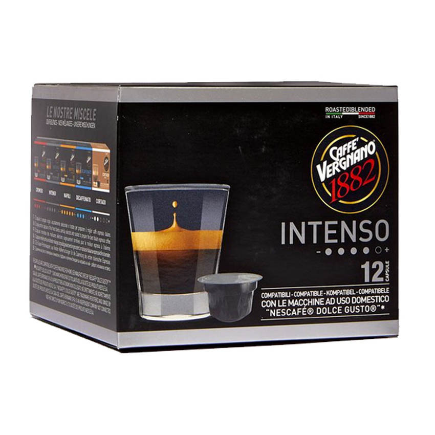 Caffè Vergnano Atlantis INTENSO capsules compatibel Nescafé DOLCE GUSTO apparaten (12 st)
