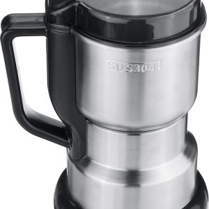 Kruidenmolens - Elektrische Specerijenmolen - Spice Grinder - Kruidenmaler - Koffiemolen - met roestvrijstalen slagmes - voor pesto, kruiden, noten en granen - zilver