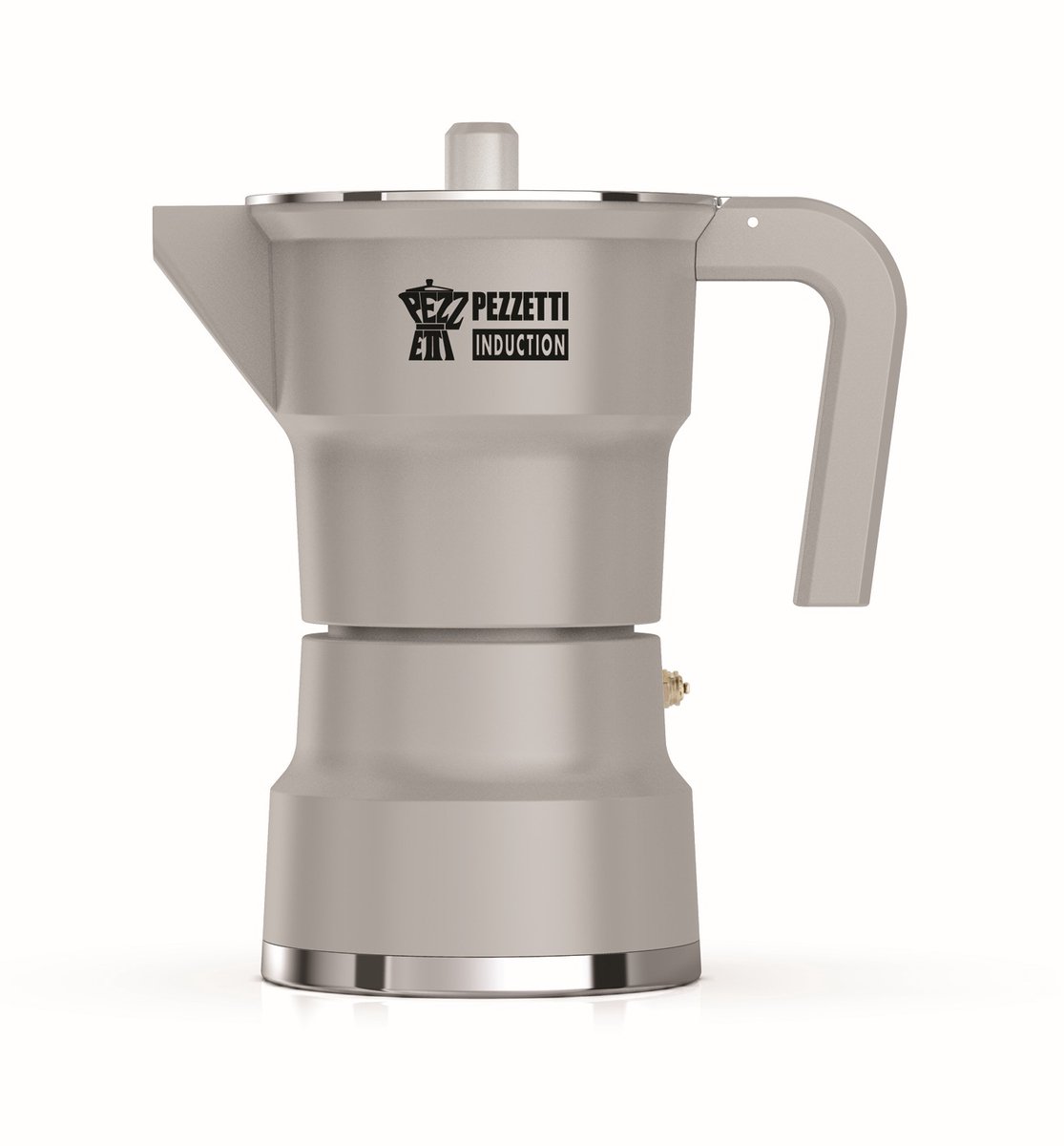 Pezzetti - SOLIDEXPRESS - espressomaker - koffiemaker - 6 kops - aluminium - grijs - INDUCTIE - gas - elektrisch - percolator - moka pot