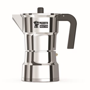 Pezzetti - SOLIDEXPRESS - espressomaker - koffiemaker - 6 kops - aluminium - zilver - INDUCTIE - gas - elektrisch - percolator - moka pot