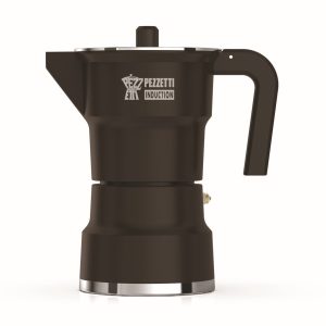 Pezzetti - SOLIDEXPRESS - espressomaker - koffiemaker - 6 kops - aluminium - zwart - INDUCTIE - gas - elektrisch - percolator - moka pot