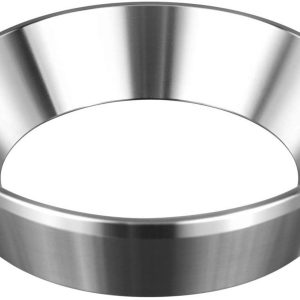 Roestvrijstalen espressomaattrechter, verdikte koffie-opvangring van aluminiumlegering, opvangbeker voor koffiemolen, magnetische anti-vliegpoederring, compatibel met 58mm handvat