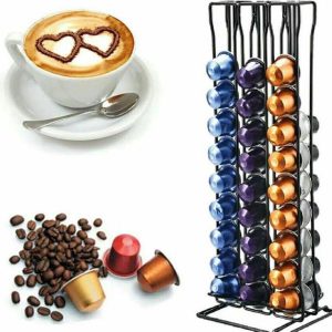 TDR - Capsule houder - Staand - Geschikt voor Nespresso en compatible Capsules - Geschikt voor 60 Capsules