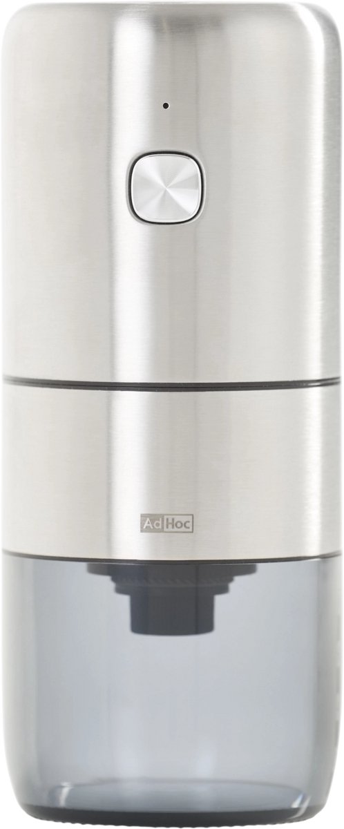 AdHoc i.Mill Elektrische Koffiemolen - Oplaadbaar (USB-C) - Keramisch Maalwerk CeraCutXL - RVS