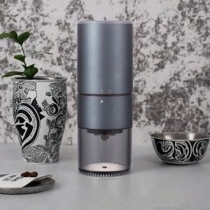 Elektrische koffiemolen, koffiebonenmolen, volautomatische koffiemolen (blauw)