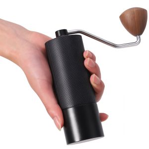Handbediende koffiemolen, handmatige koffiemolen, koffiebonenmolen, handbediende koffiemachine (zwart)