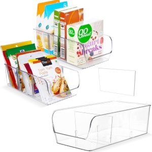 Keukenkast organizers - 3 stuks - Koelkast Organizer - Koelkast bakjes Doorzichtig