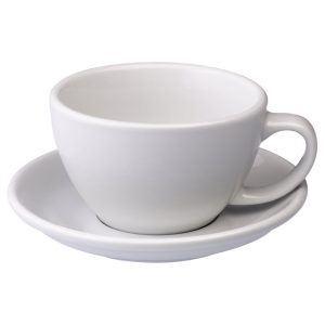 Loveramics egg café latte tas en ondertas (300ml) wit