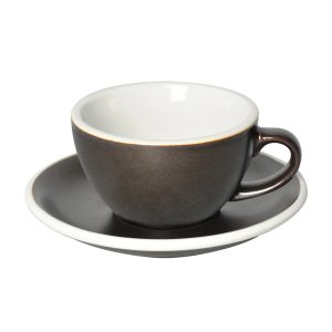 Loveramics egg cappuccino tas en ondertas (200ml) gunpowder