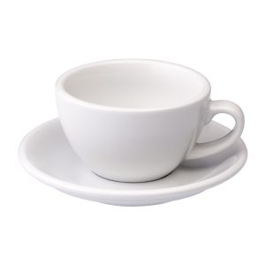 Loveramics egg cappuccino tas en ondertas (200ml) wit