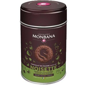 Monbana chocoladedrank hazelnoot (250gr)