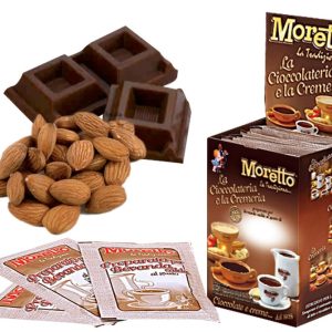 Moretto chocoladedrank 25 - Donkere Chocolade met Amandelnoot (12 stuks X 30g)