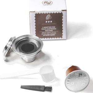 Nespreso naar vertuo capsule converter -Hervulbare Koffiecups -RVS