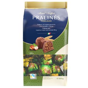 Pralinees melkchocolade hazelnoot & granen