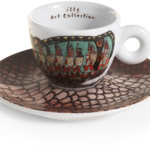 illy Art Collectie - Biennale - set (A) met twee espresso kop en schotel