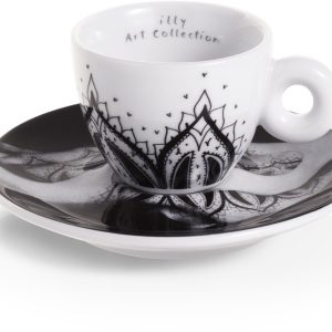 illy Art Collectie - Genesi - giftset (A) met twee espresso kop en schotel