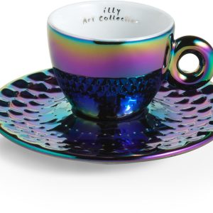 illy Art Collectie - John Armleder - giftset met twee espresso kop en schotel